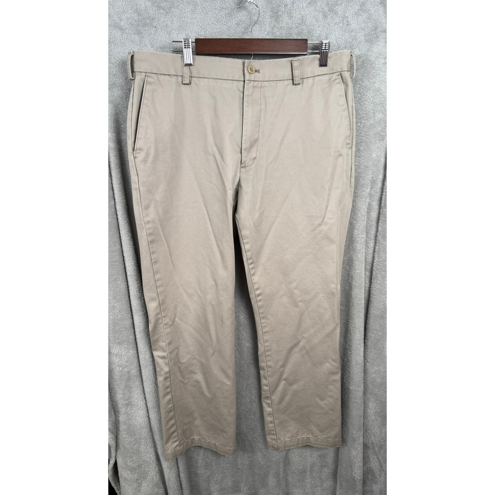 IZOD American Chino Pants Men's 36x29 Straight Leg Beige Casual Trousers